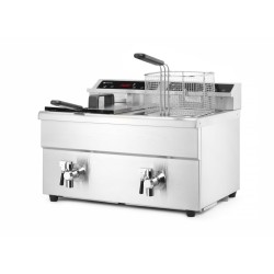 Dviguba indukcinė gruzdintuvė 2x8 ltr.