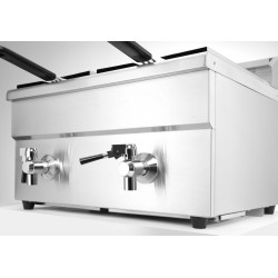 Dviguba indukcinė gruzdintuvė 2x8 ltr.