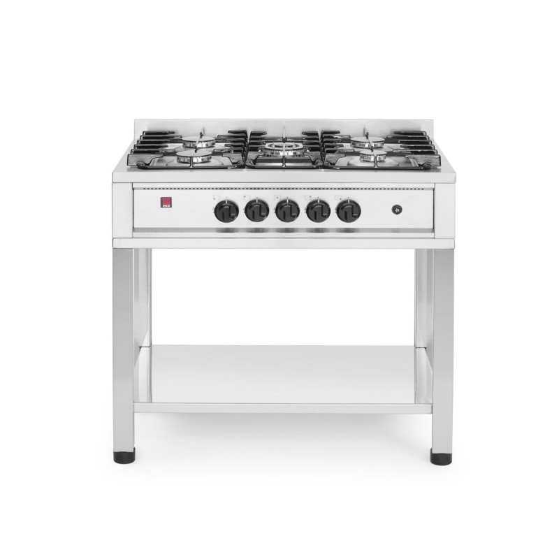 Dujinė viryklė – 5 degikliai, atviras rėmas, HENDI, Kitchen Line, 14,3kW, 900x640x(H)910mm