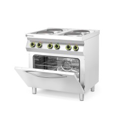 Viryklė elektrinė 4 kaitviečių su orkaite Kitchen Line