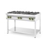 Dujinė viryklė, 6 degikliai, su atviru stovu, HENDI, Kitchen Line, 28,5kW, 1200x700x(H)900mm