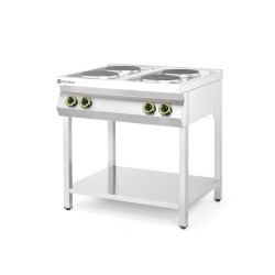 Elektrinė viryklė Kitchen Line, 4 kaitviėčių, ant atviro pagrindo, HENDI, Kitchen Line, 400V/10400W, 800x700x(H)900mm