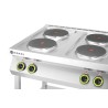 Elektrinė viryklė Kitchen Line, 4 kaitviėčių, ant atviro pagrindo, HENDI, Kitchen Line, 400V/10400W, 800x700x(H)900mm