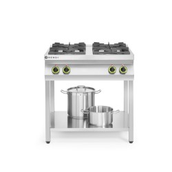 Dujinė viryklė, Kitchen Line, 4 degikliai – su atviru stovu, HENDI, Kitchen Line, 19kW, 800x700x(H)900mm