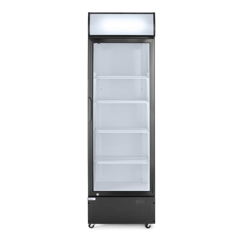 Vienų durų baro šaldytuvas su apšviečiamu skydeliu, Arktic, 254L, Juodas, 230V/250W, 578x605x(H)1980mm