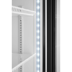 Vienų durų baro šaldytuvas su apšviečiamu skydeliu, Arktic, 254L, Juodas, 230V/250W, 578x605x(H)1980mm