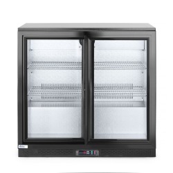 Dvejų stumdomų durų baro šaldytuvas , Arktic, 158L, Juodas, 230V/160W, 520x900x(H)870mm