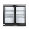 Dvejų stumdomų durų baro šaldytuvas , Arktic, 158L, Juodas, 230V/160W, 520x900x(H)870mm