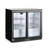 Dvejų stumdomų durų baro šaldytuvas , Arktic, 158L, Juodas, 230V/160W, 520x900x(H)870mm