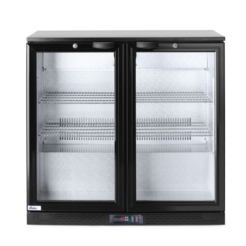 Dviejų durų baro šaldytuvas, Arktic, 158L, Juodas, 230V/160W, 900x530x(H)865mm