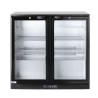 Dviejų durų baro šaldytuvas, Arktic, 158L, Juodas, 230V/160W, 900x530x(H)865mm