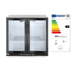 Dviejų durų baro šaldytuvas, Arktic, 158L, Juodas, 230V/160W, 900x530x(H)865mm