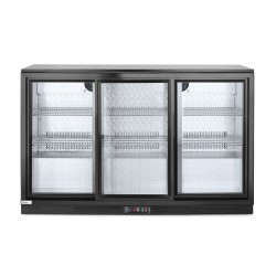 Trejų stumdomų durų baro šaldytuvas , Arktic, 254L, Juodas, 230V/160W, 1350x520x(H)865mm