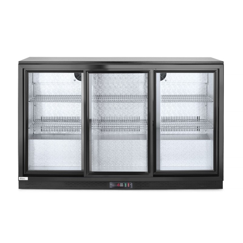 Trejų stumdomų durų baro šaldytuvas , Arktic, 254L, Juodas, 230V/160W, 1350x520x(H)865mm