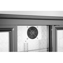 Trejų stumdomų durų baro šaldytuvas , Arktic, 254L, Juodas, 230V/160W, 1350x520x(H)865mm
