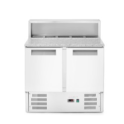 2 durų šaldytuvo stalas su antstatu ir granito stalviršiu, Arktic, 146L, 230V/145W, 700x900x(H)1070mm