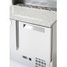 2 durų šaldytuvo stalas su antstatu ir granito stalviršiu, Arktic, 146L, 230V/145W, 700x900x(H)1070mm