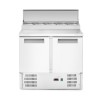 2 durų šaldytuvo stalas su antstatu, Arktic, 146L, 230V/143W, 700x900x(H)990mm