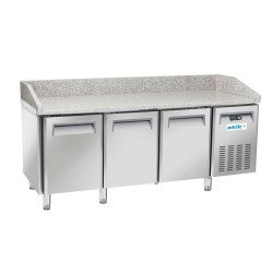 3 durų šaldytuvas su stalviršiu picoms kepti, Arktic, 186L, 230V/450W, 2025x800x(H)1040mm