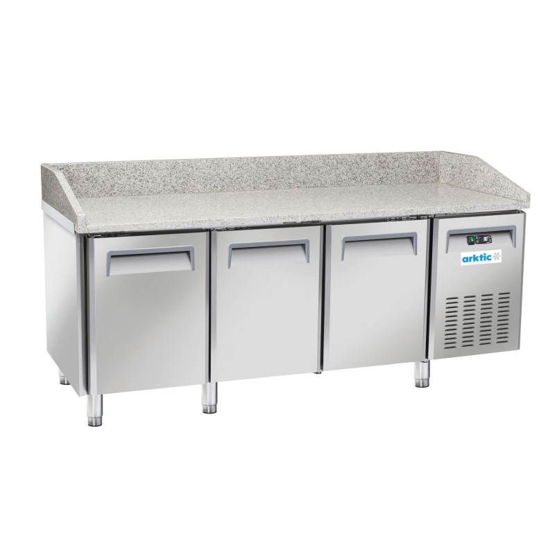 3 durų šaldytuvas su stalviršiu picoms kepti, Arktic, 186L, 230V/450W, 2025x800x(H)1040mm