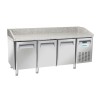 3 durų šaldytuvas su stalviršiu picoms kepti, Arktic, 186L, 230V/450W, 2025x800x(H)1040mm