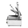 Dvigubas kontaktinis grilis, HENDI, 1/2 lygus, 1/2 rifliuotas, 230V/3600W, 570x375x(H)216mm