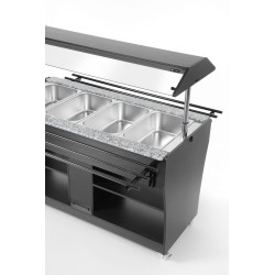 Šildomas savitarnos bufetas, Arktic, GN 1/1, 1490L, 765x1490x(H)1370mm