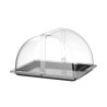Vieno aukšto Roll-top vitrinėlė, HENDI, GN 1/2, Juodas, 325x265mm