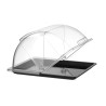 Vieno aukšto Roll-top vitrinėlė, HENDI, GN 1/2, Juodas, 325x265mm