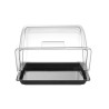 Vieno aukšto Roll-top vitrinėlė, HENDI, GN 1/2, Juodas, 325x265mm
