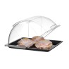 Vieno aukšto Roll-top vitrinėlė, HENDI, GN 1/2, Juodas, 325x265mm