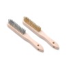 Žalvario ir nerūdijančiojo plieno vielinių šepetėlių rinkinys - 2 vnt, HENDI, 2 vnt., (L)290mm