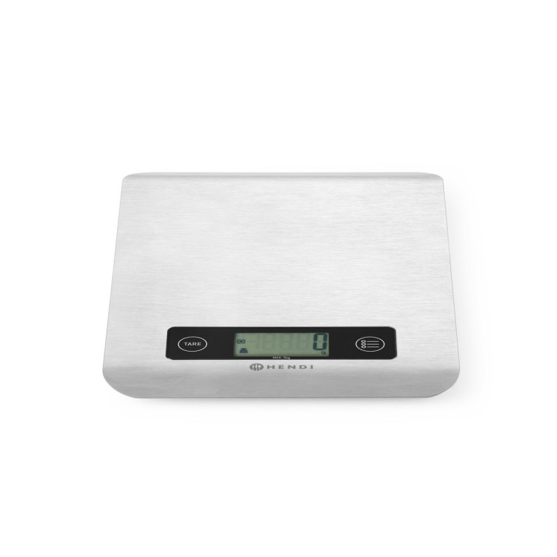 Virtuvinės svarstyklės 5 kg, HENDI, 169x218x(H)13mm