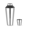 Plaktuvė kobleris, 3 dalių, BarUp, 0,75L, Sidabro, ⌀90x(H)255mm