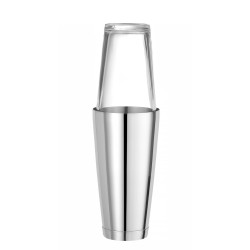 Bostono kokteilių plaktuvė (šeikeris), BarUp, 0,8L, Sidabro, ⌀90x(H)175mm