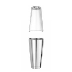 Bostono kokteilių plaktuvė (šeikeris), BarUp, 0,8L, Sidabro, ⌀90x(H)175mm
