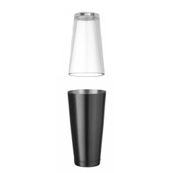 Bostono kokteilių plaktuvė (šeikeris), BarUp, 0,8L, Juodas, ⌀x(H)mm