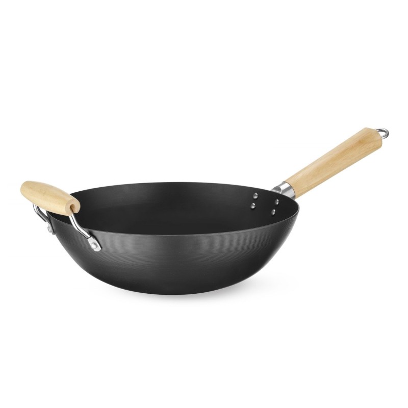 Wok keptuvė su medine rankena, HENDI, ⌀324x565mm