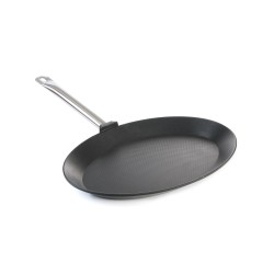 Ovali žuviai kepti skirta keptuvė Titanium Professional, HENDI, 400x275x(H)35mm
