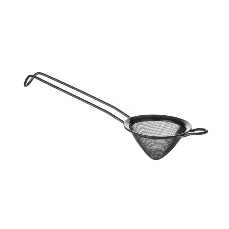 Kūgio formos barmeno sietelis, BarUp, Juodas, ⌀75x220mm