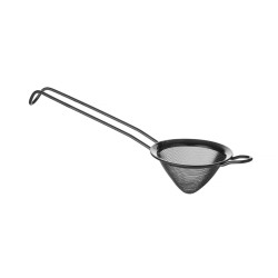 Kūgio formos barmeno sietelis, BarUp, Juodas, ⌀75x220mm