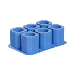 Taurelės pavidalo ledo kubelių forma, BarUp, Mėlynas, 125x190x(H)60mm