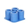 Taurelės pavidalo ledo kubelių forma, BarUp, Mėlynas, 122x122x(H)60mm