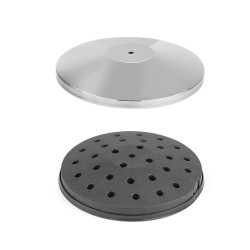 Pagrindas sidabro chromo barjero stulpui, HENDI, ø360x(H)65mm