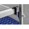 Išplėtimo kablys aliuminio sandėliavimo stelažui, HENDI, 15x42x(H)42mm
