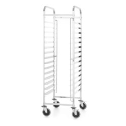 Vežimėlis skardoms , HENDI, Kitchen Line, 15 dėklo kreipiamųjų 600x400, Sidabro, 470x620x(H)1735mm