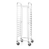 Vežimėlis skardoms , HENDI, Kitchen Line, 15 dėklo kreipiamųjų 600x400, Sidabro, 470x620x(H)1735mm