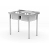 Stalas n.pl. su 2 plautuvėmis 1000x600x850