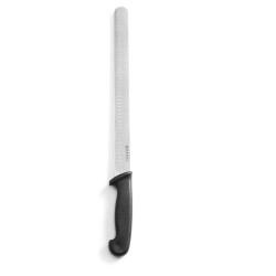 Peilis 350/490mm juoda rankena kumpiui ir kebabui