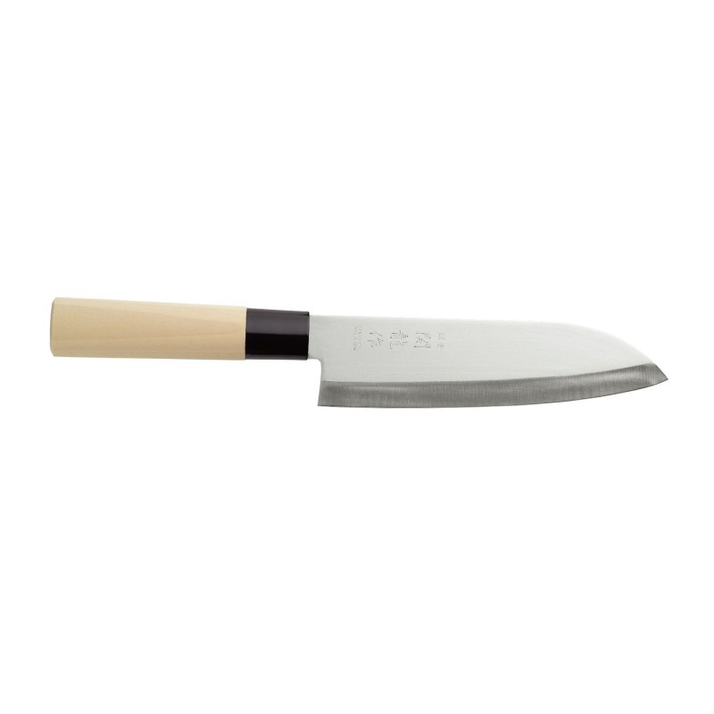 Japoniškas peilis Santoku, HENDI, Šviesi mediena, (L)290mm